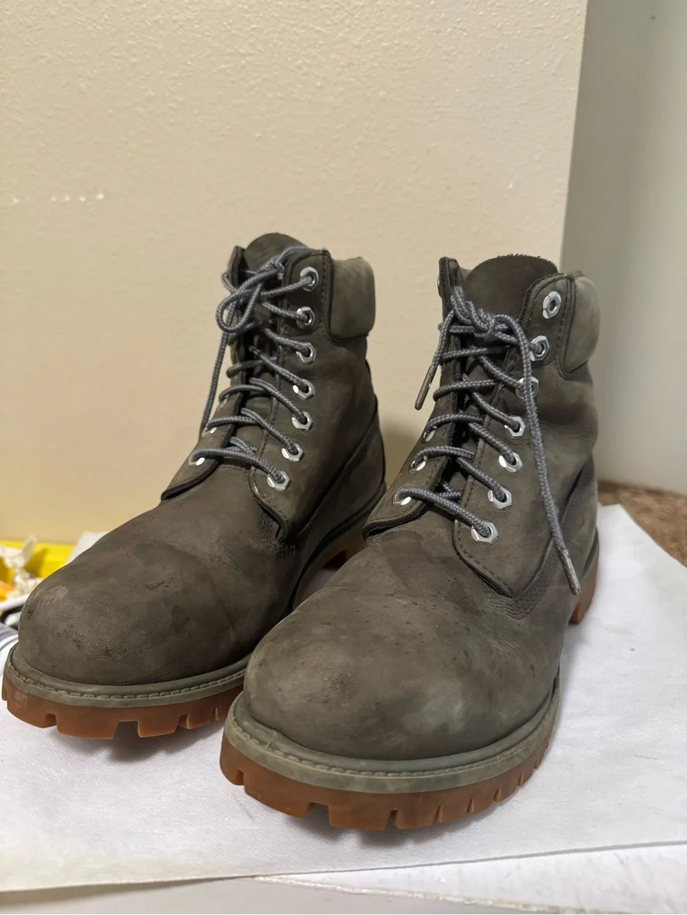 Timberland Men's Nubuck Lace-Up Work Boots